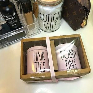 Rae Dunn Pink Bobby Pins and Hair Ties